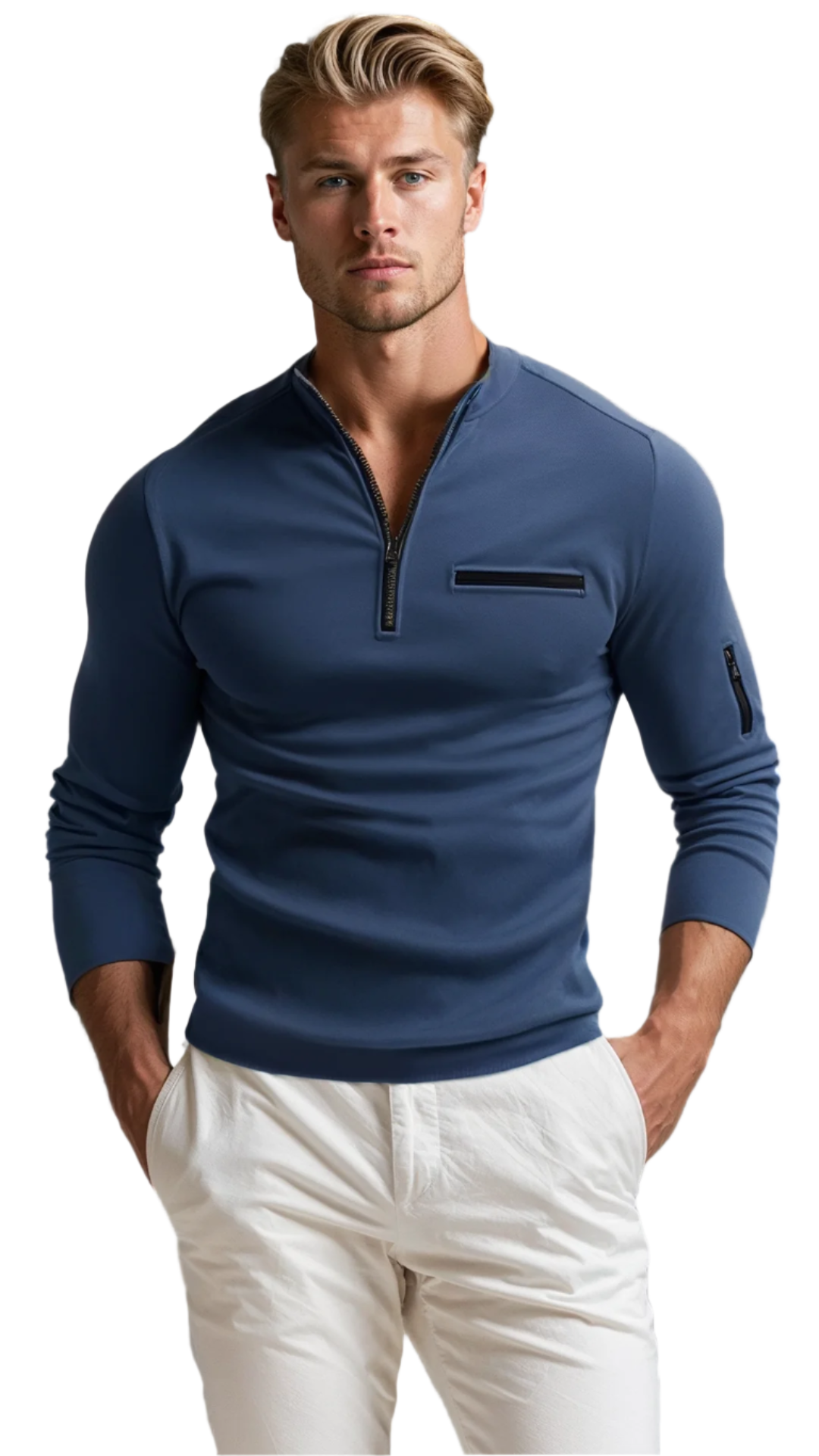 Men's Premium Quarter-Zip Sweater