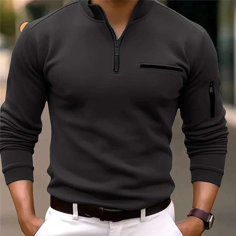 Men's Premium Quarter-Zip Sweater